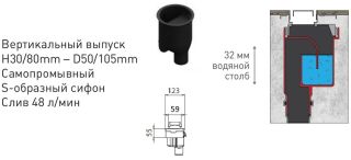 Душевой лоток Berges Wasserhaus C1 Brise 090031 60 Матовый хром